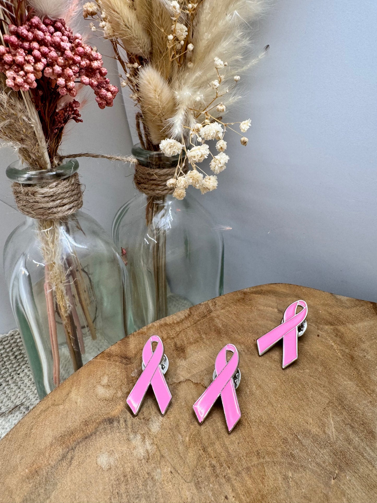 Pins Ruban Rose opération Octobre Rose