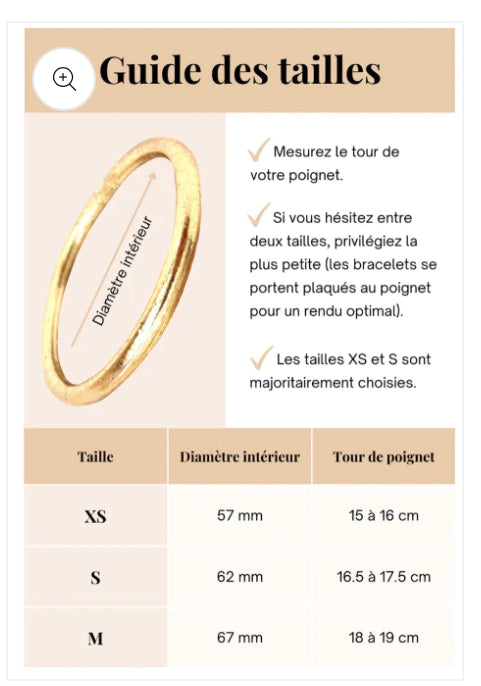 Bracelets joncs bouddhistes véritables couleurs Or Rose