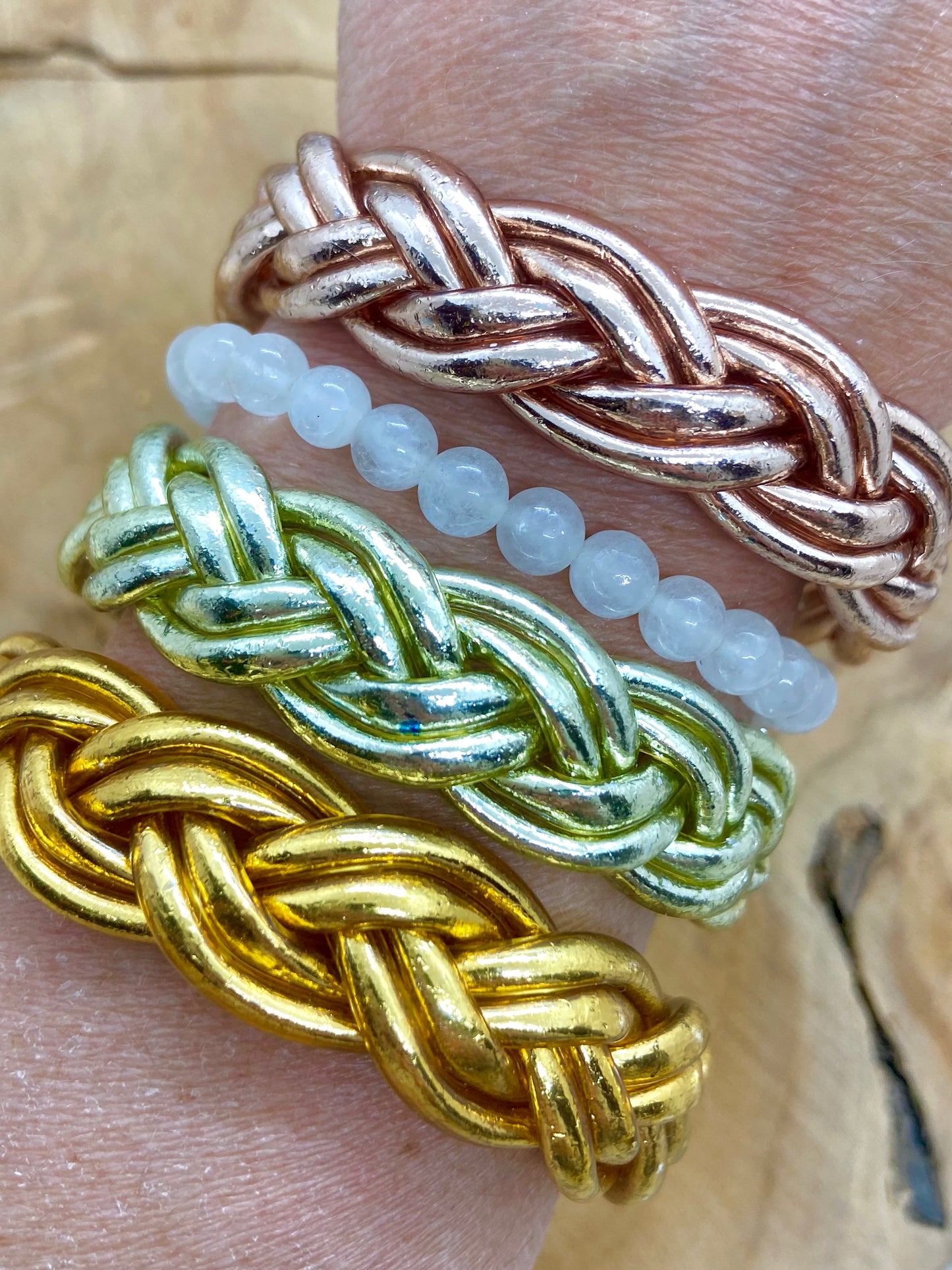 Bracelets Bouddhistes Kumlaï Double Tressé véritables