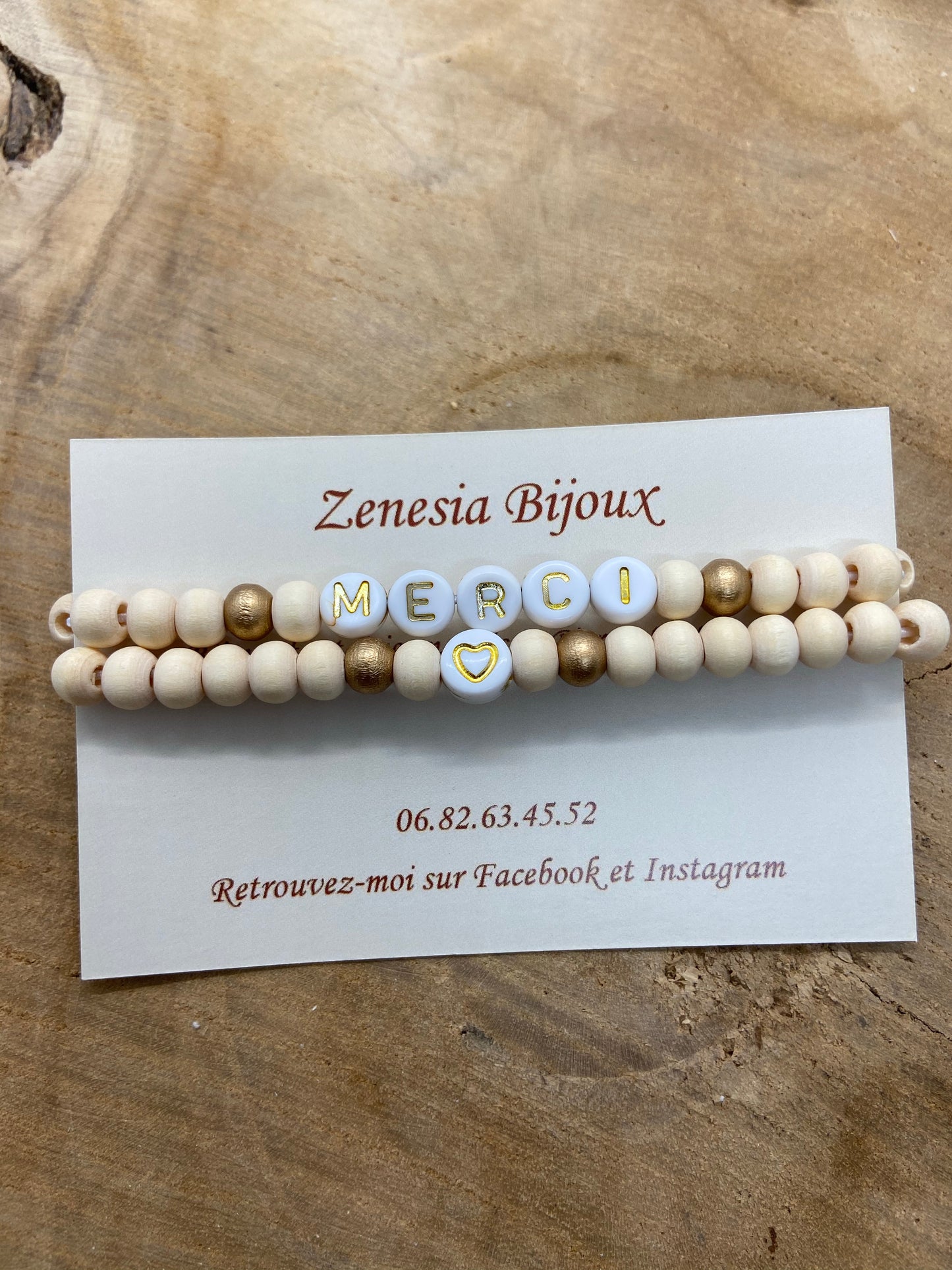 Bracelet remerciements maîtresse nounou cadeau de fin d’année scolaire