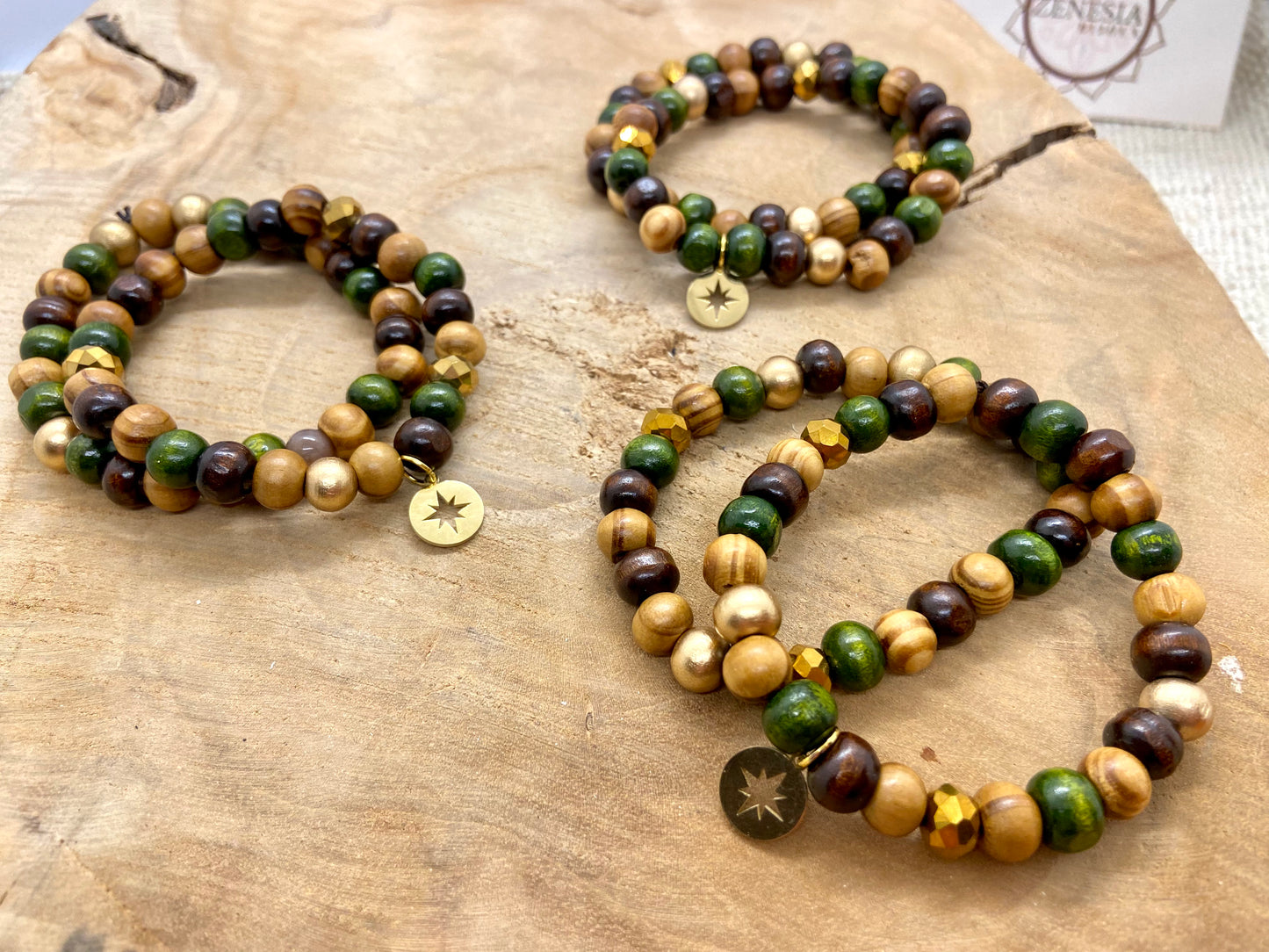 Lot de 2 bracelets bohème breloque Étoile Polaire