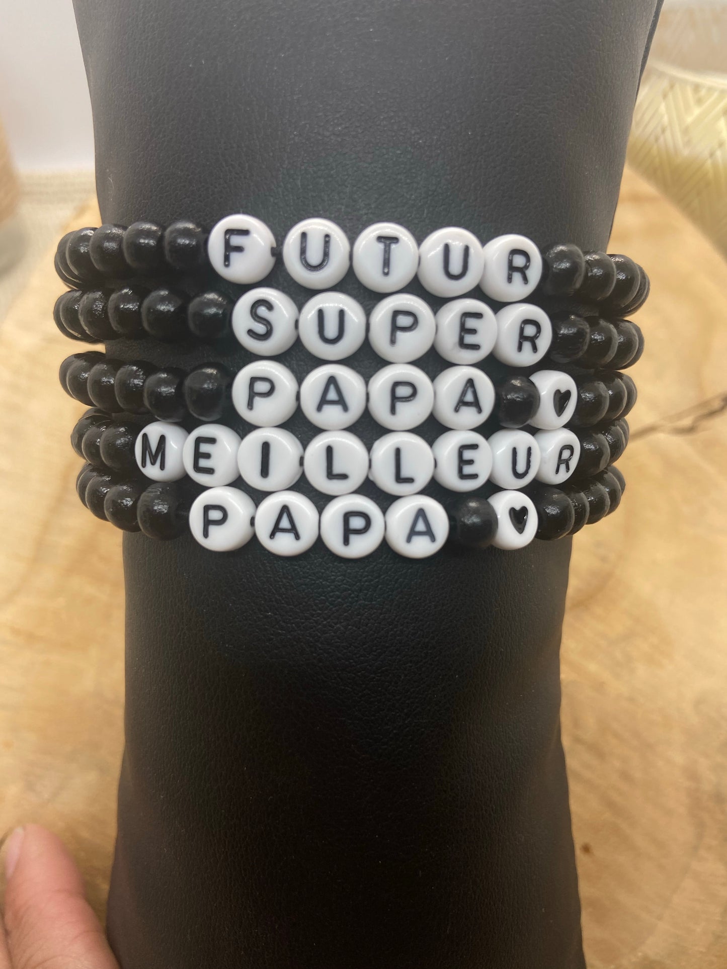 Bracelet à message papa fête des pères