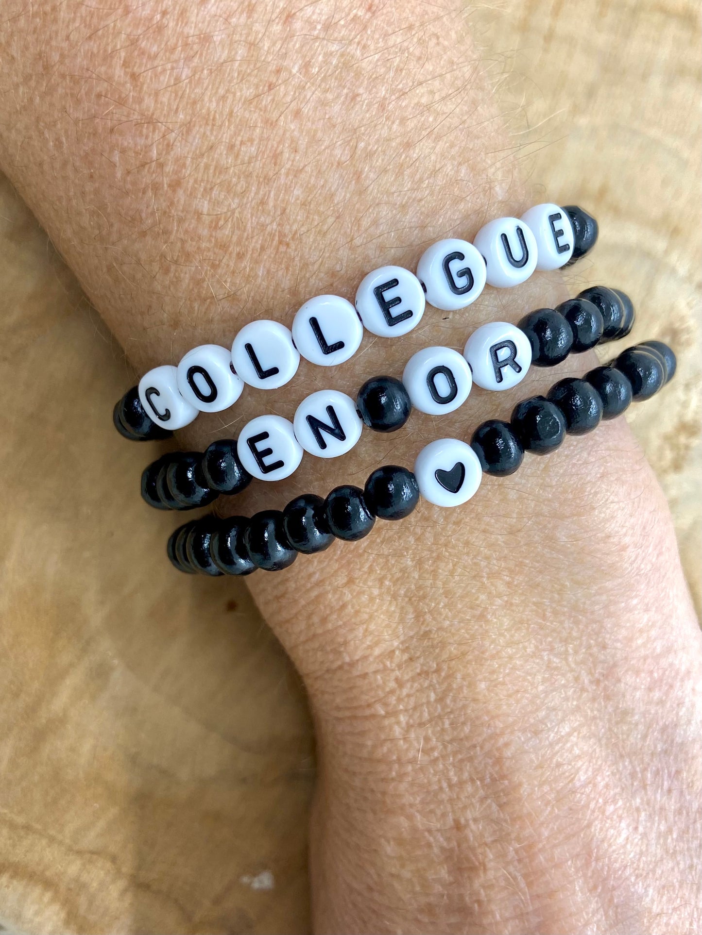 Bracelet message personnalisé cadeau de Noël