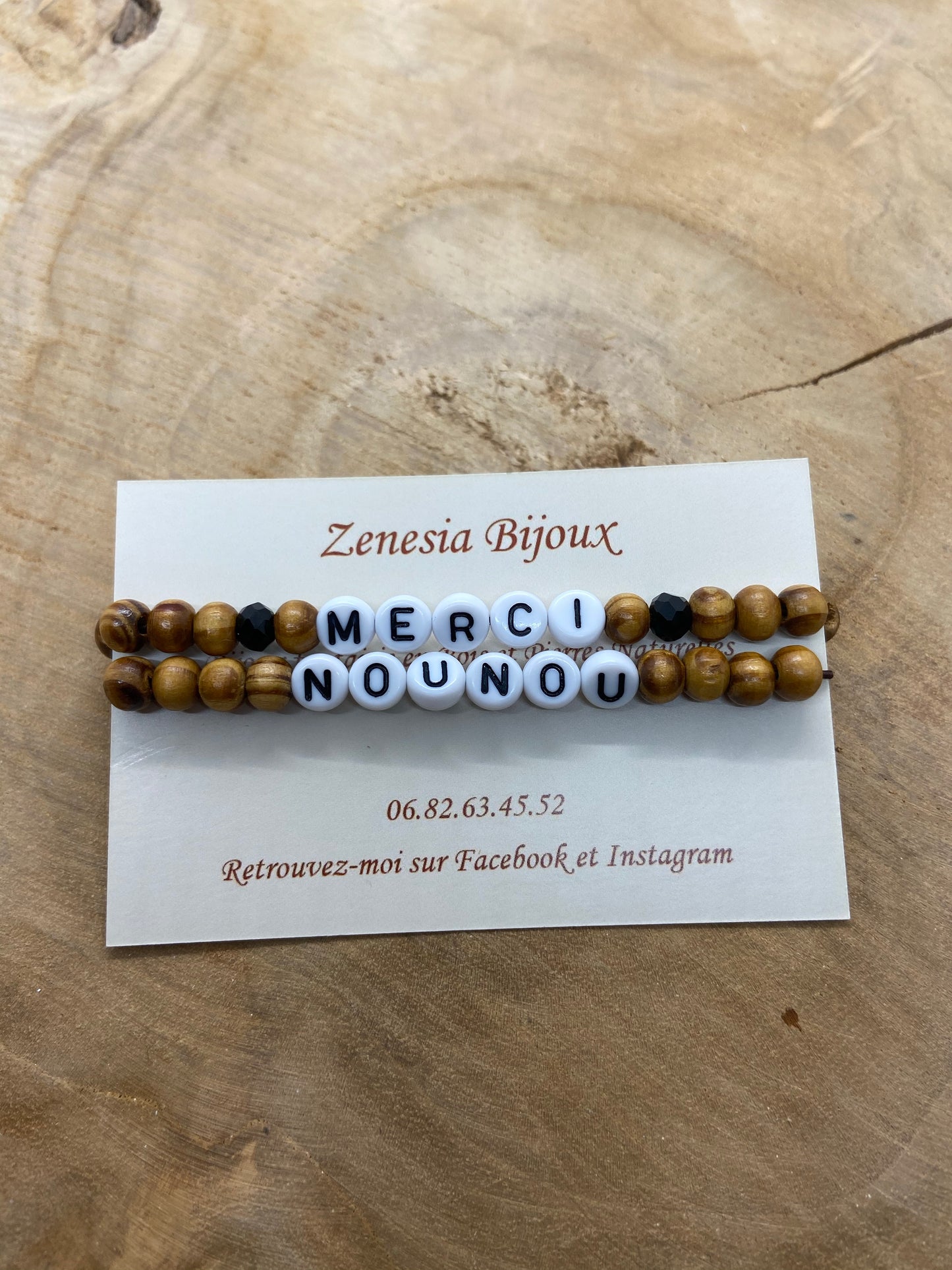 Bracelet remerciements maîtresse nounou cadeau de fin d’année scolaire