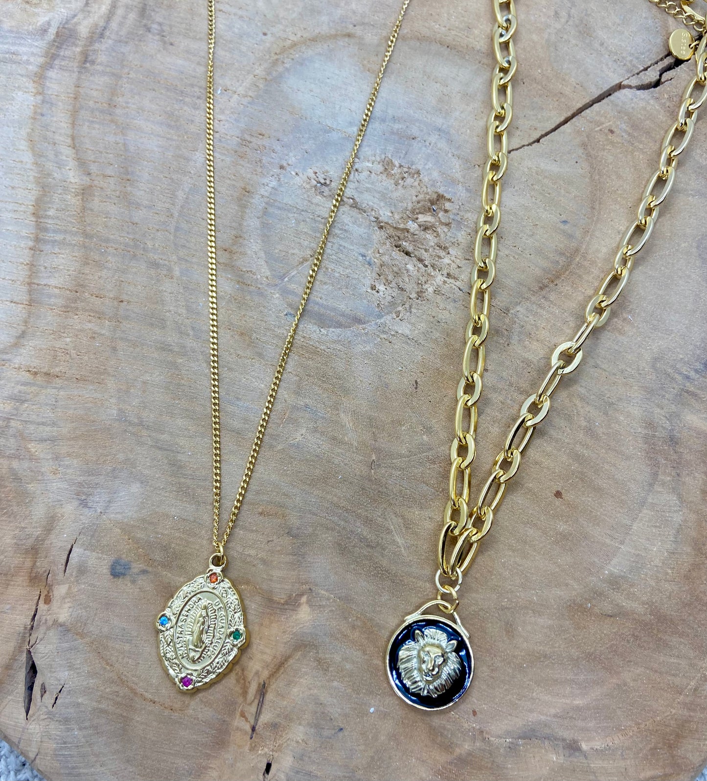 Old Money Colliers chaînes acier inoxydable doré