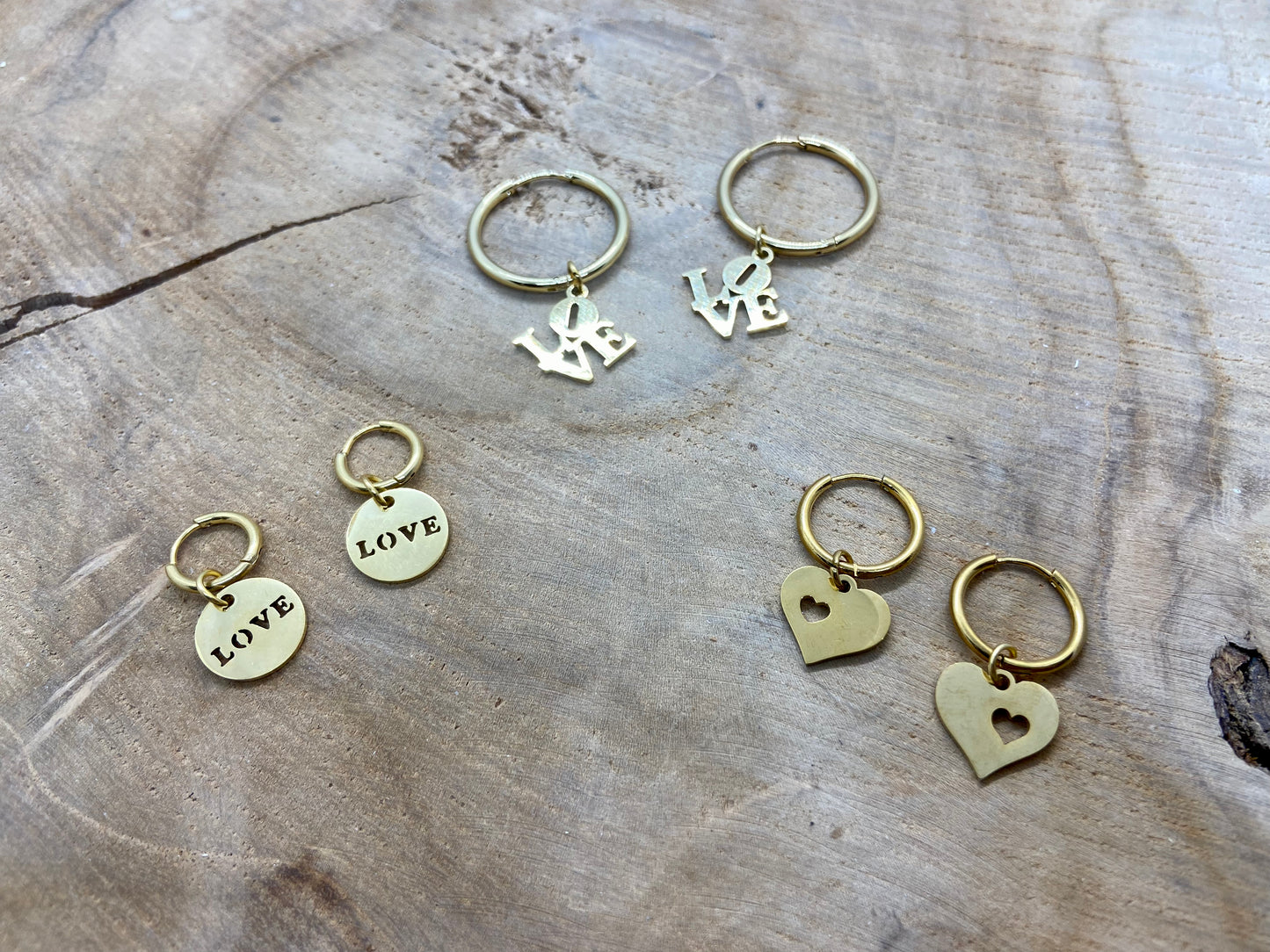 Collection de Boucles d’oreilles Thème Amour et St Valentin