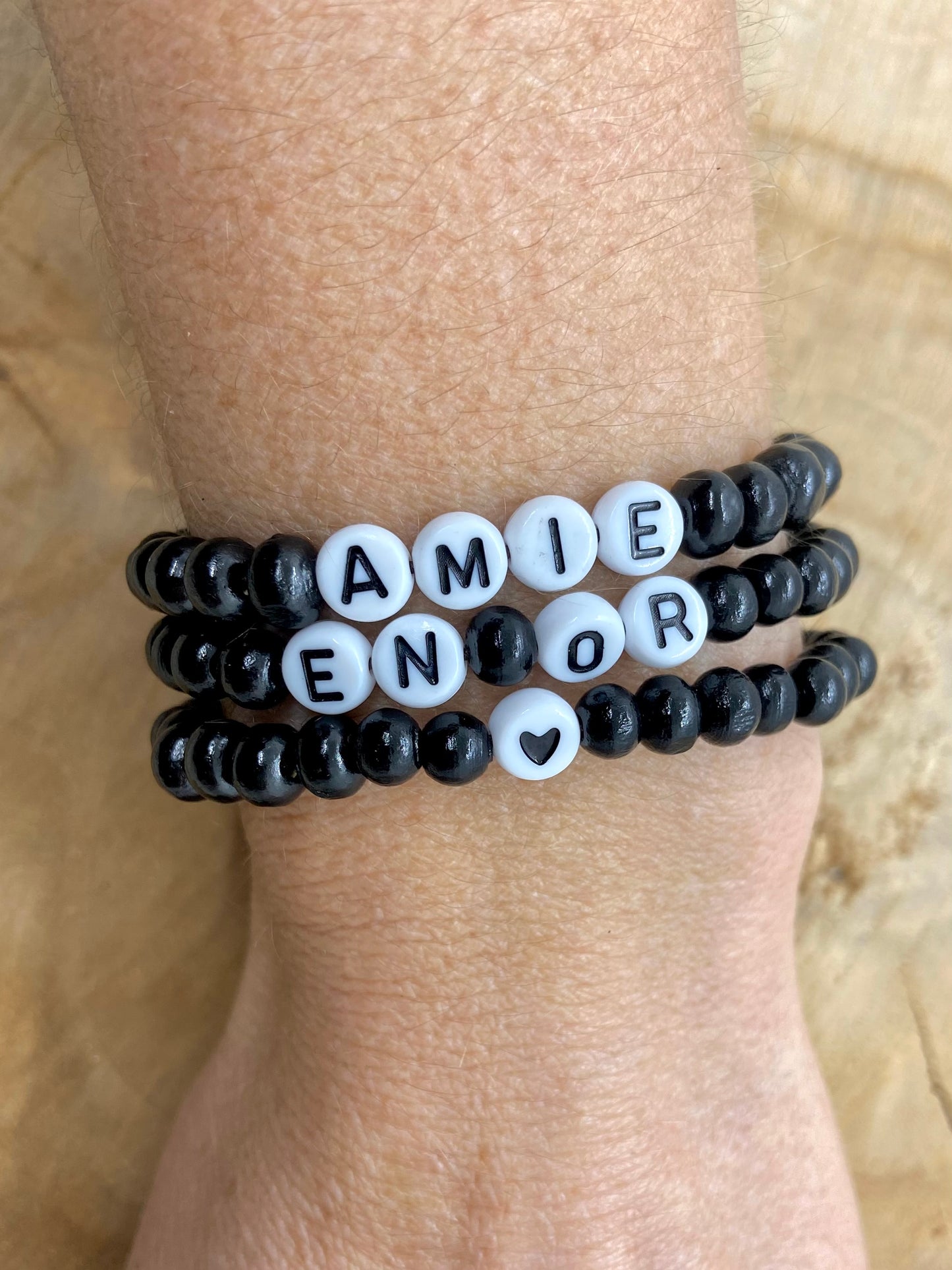 Bracelet message personnalisé cadeau de Noël