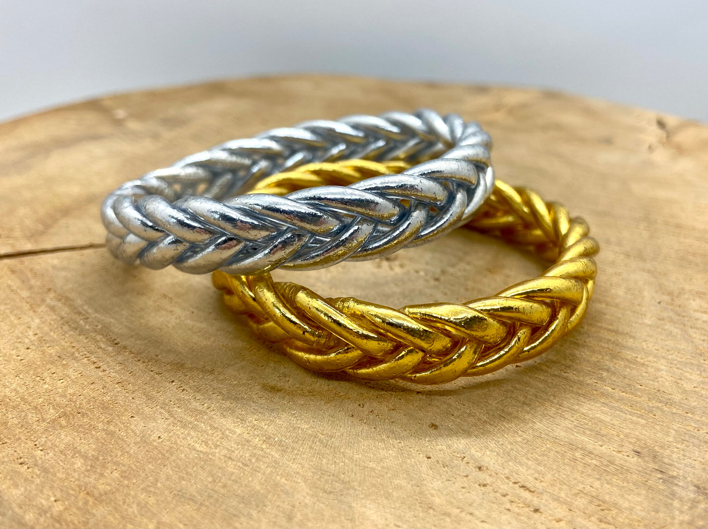 Jonc Tibétain Bracelet Bouddhiste véritable tressé