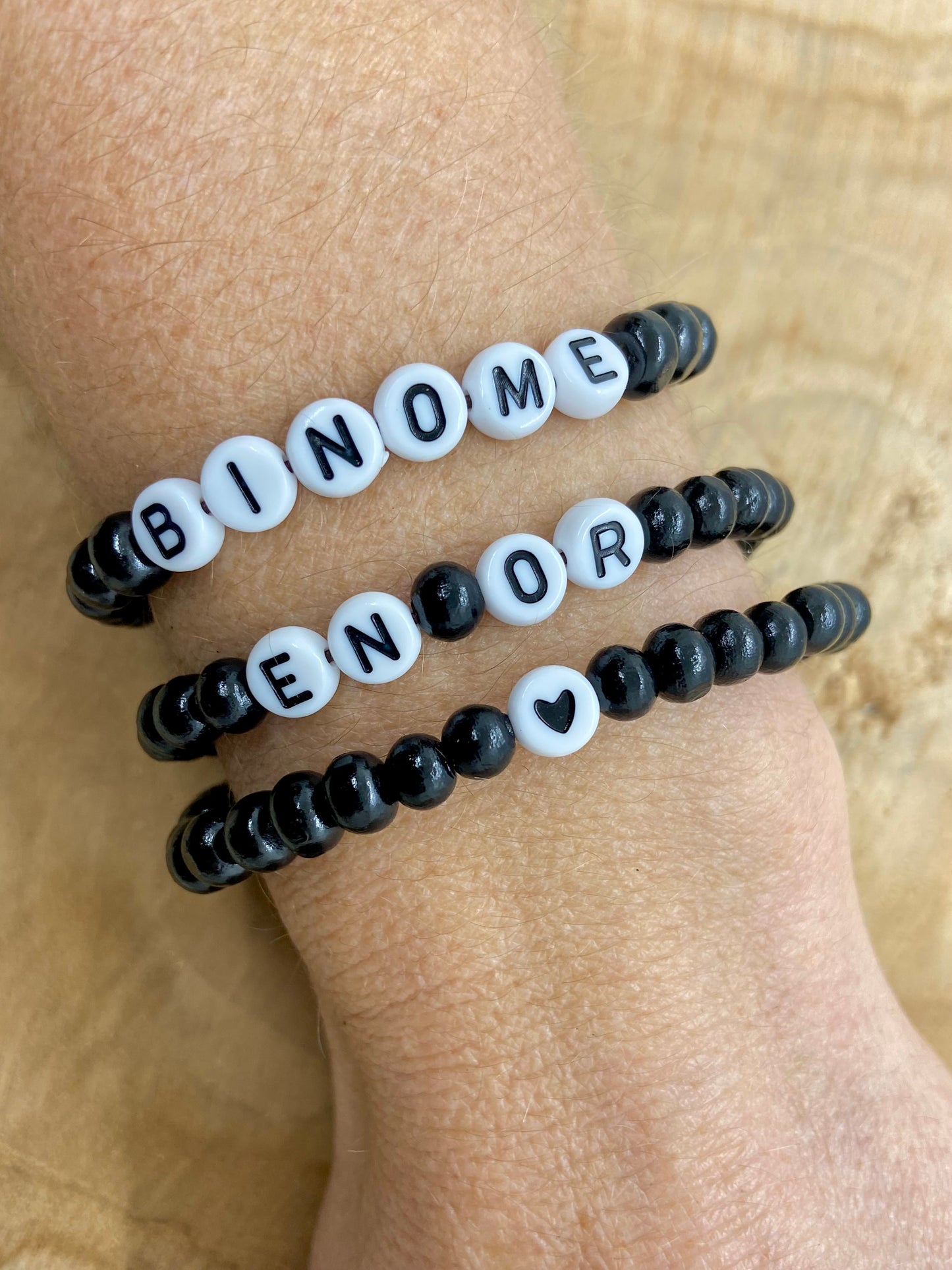 Bracelet message personnalisé cadeau de Noël