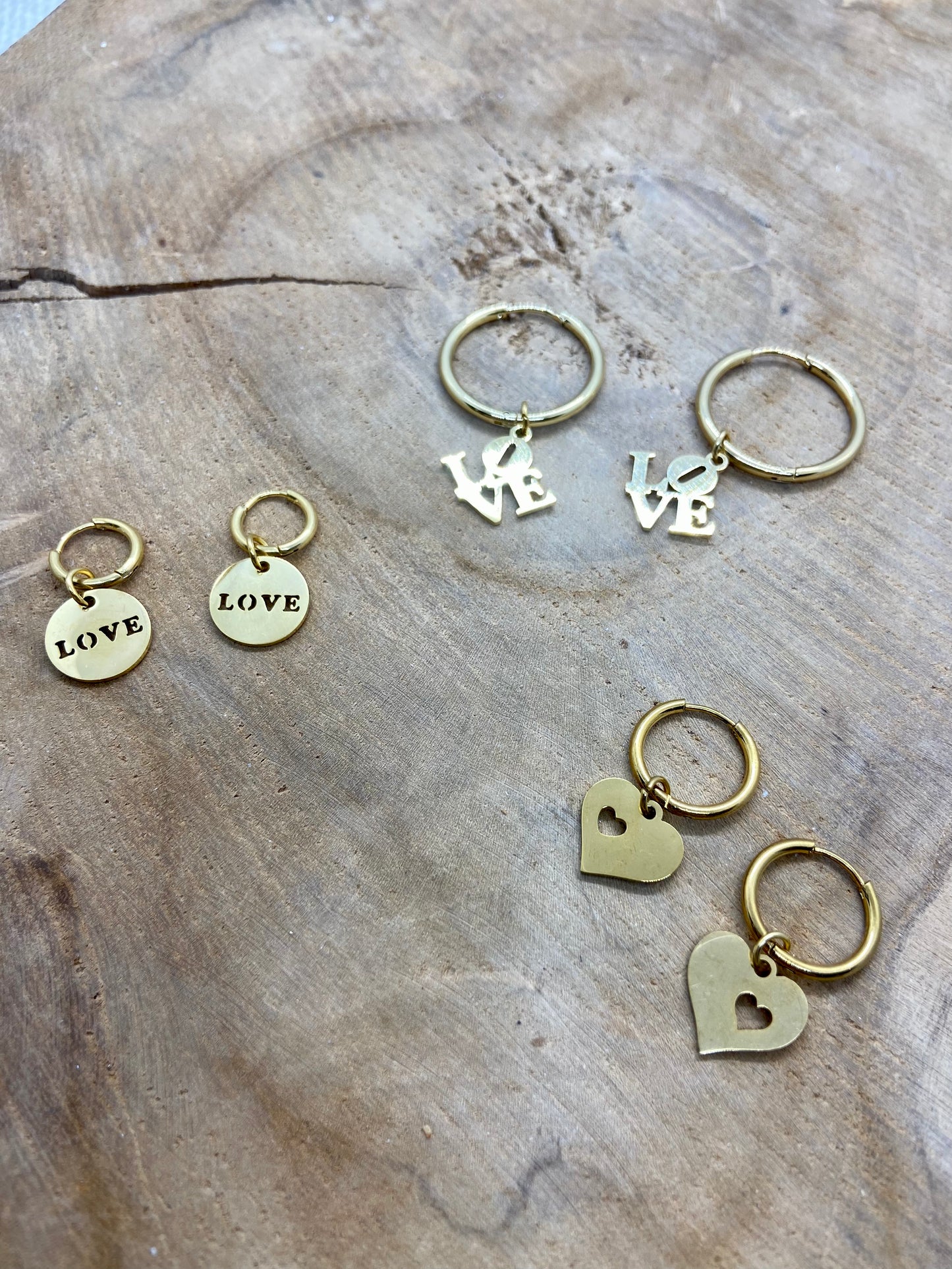 Collection de Boucles d’oreilles Thème Amour et St Valentin
