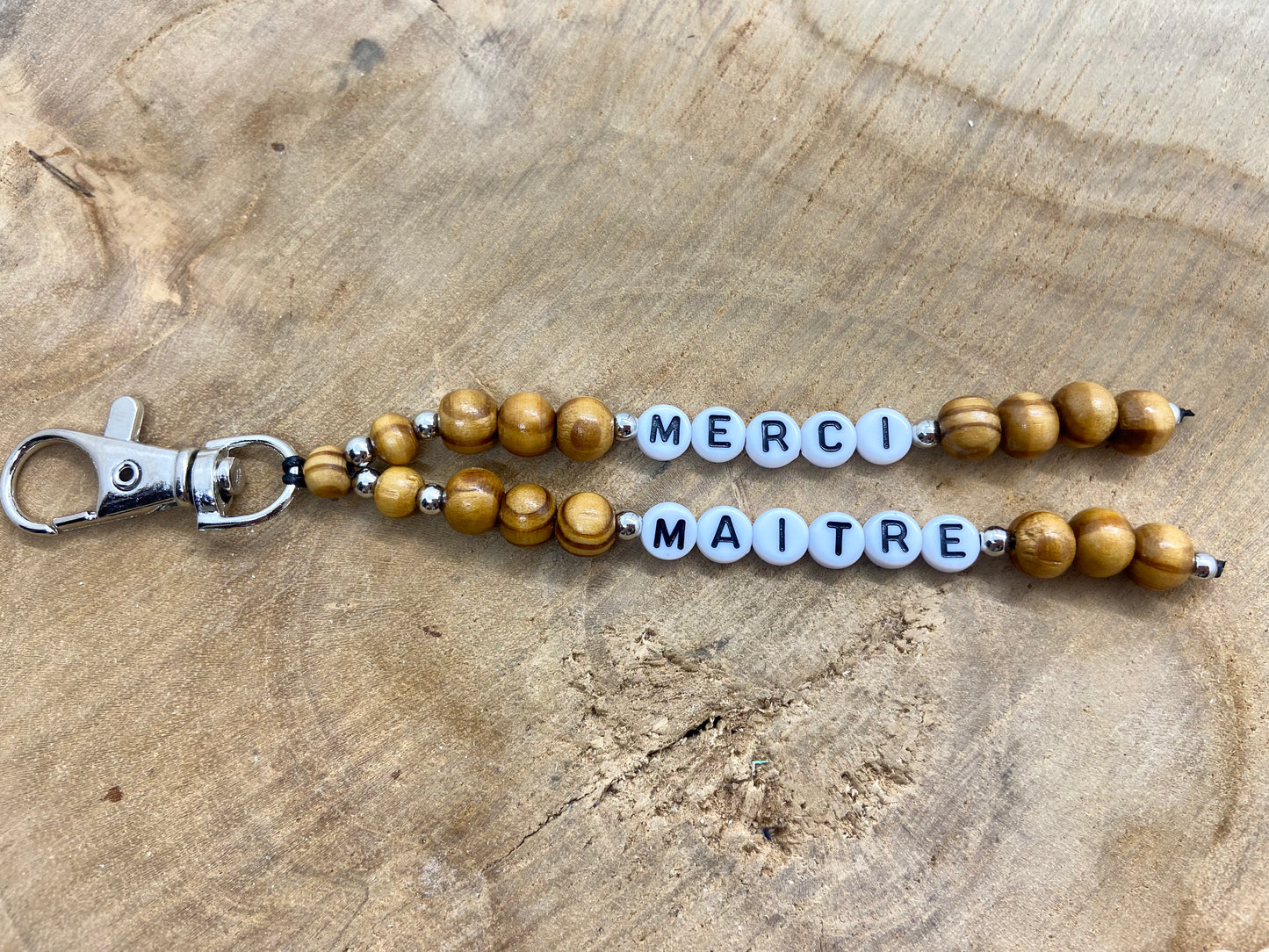 Porte clés Merci Maître Idée Cadeau de fin d’année