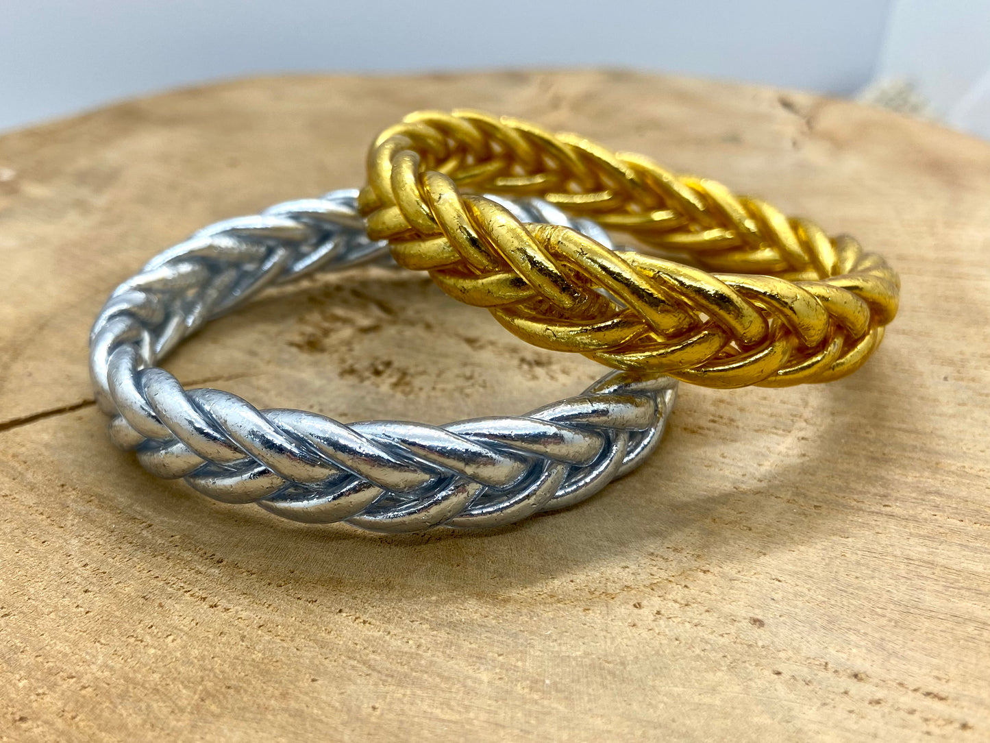 Jonc Tibétain Bracelet Bouddhiste véritable tressé