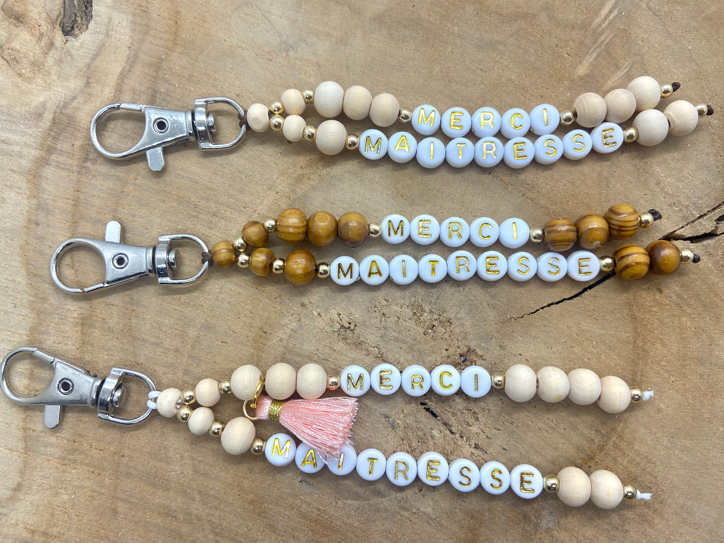 Porte clés Merci Maîtresse Cadeau de fin d’année