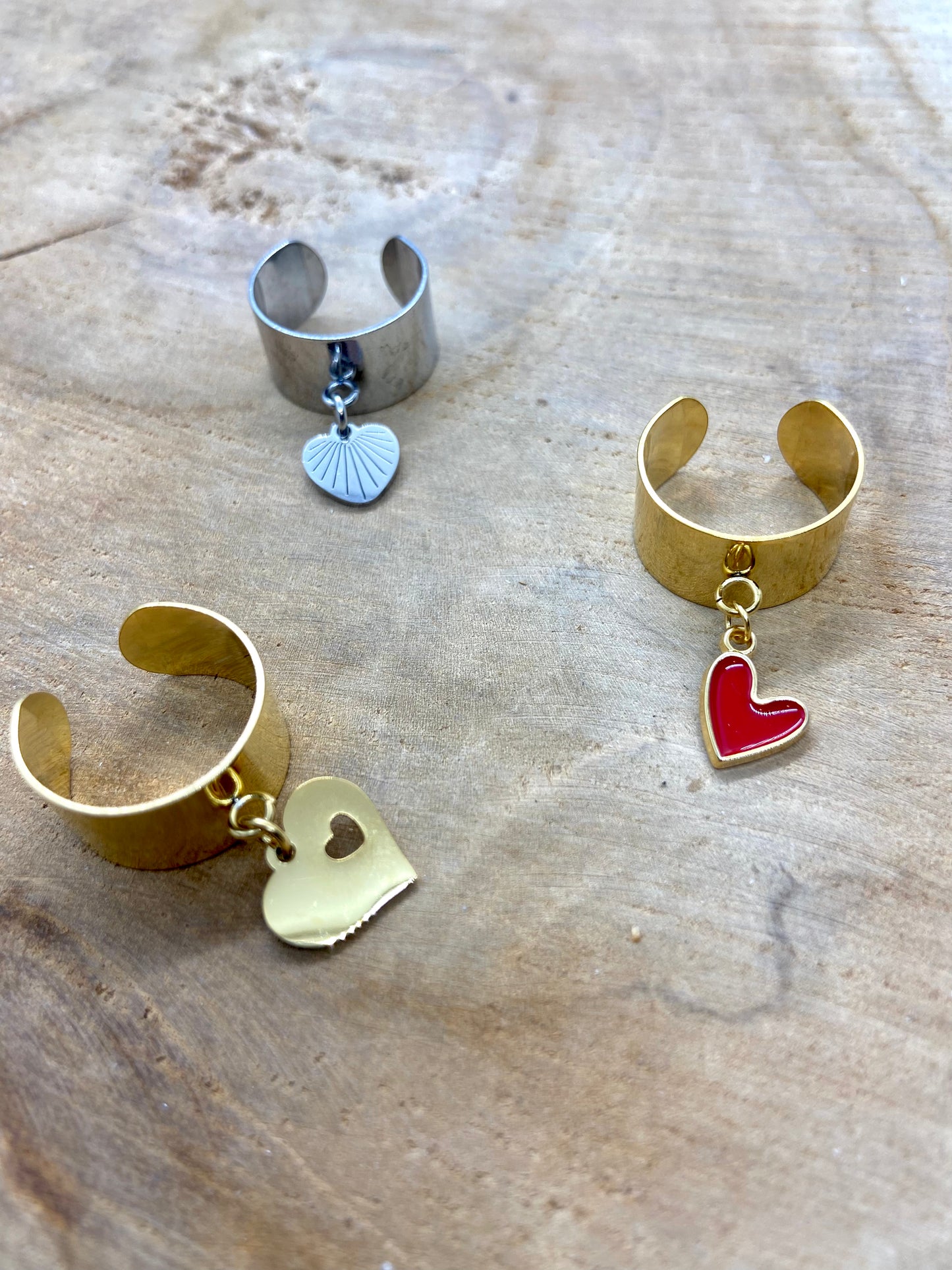 Bagues Breloques Coeur thème Amour