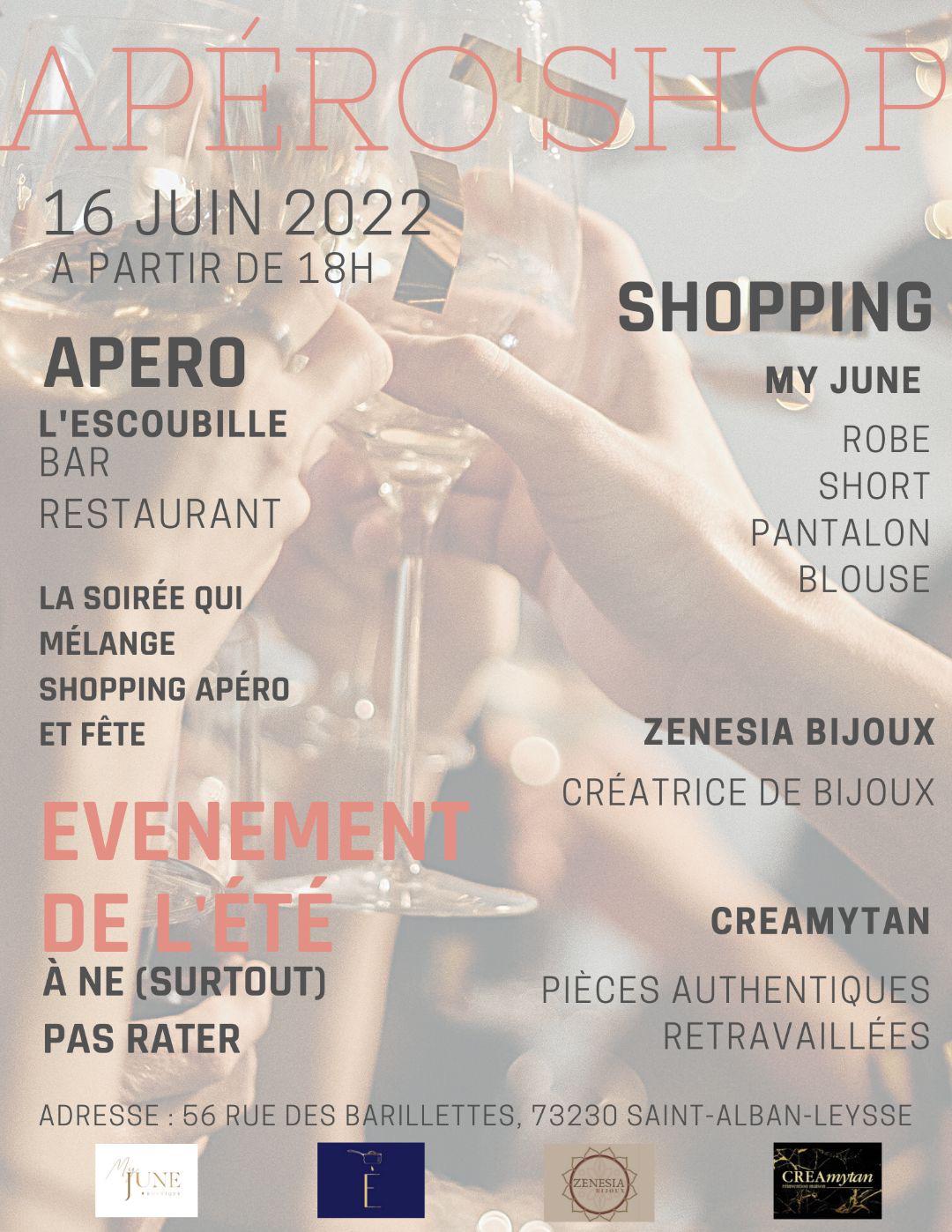 AfterWork Shopping Au Restaurant L Escoubille saint alban leysse - actualité zenesia bijoux a chambery