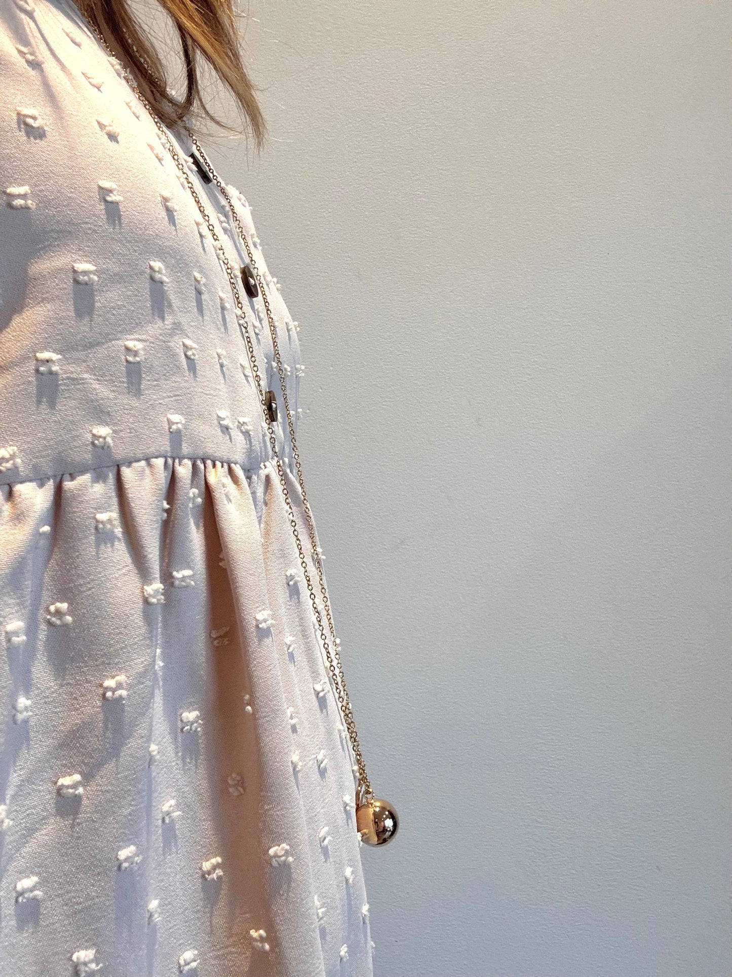 Bola de grossesse doré – Carillon apaisant & détail cœur