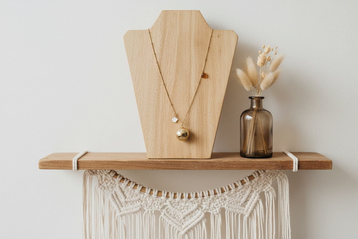 Bola de grossesse Acier Inoxydable doré. Charm en Nacre et Acier inoxydable