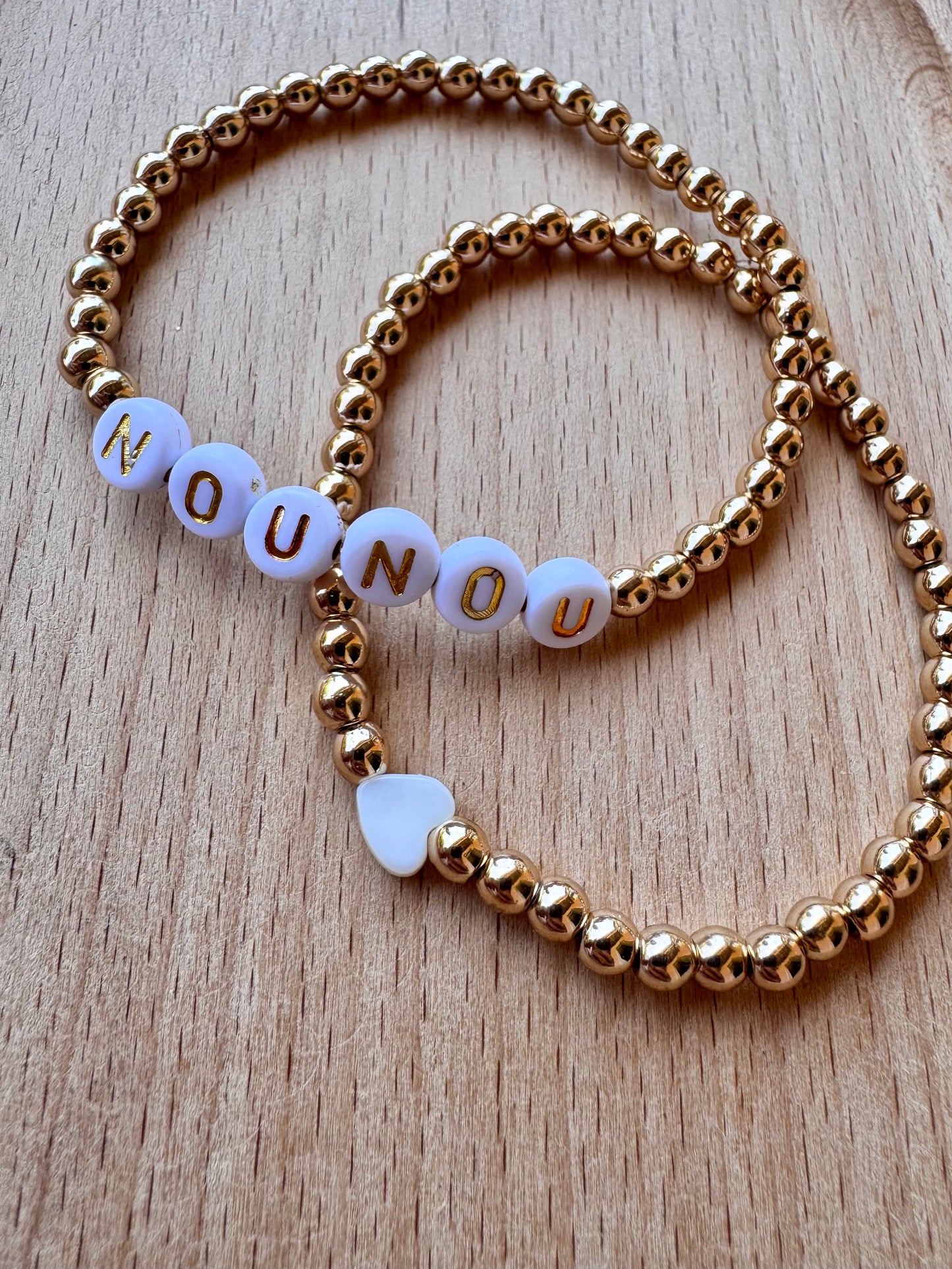 Bracelet à message, cadeau pour nounou, remerciements Nounou