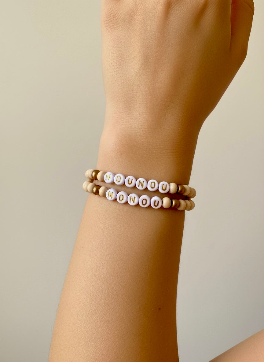 Bracelet à message, cadeau pour nounou, remerciements Nounou
