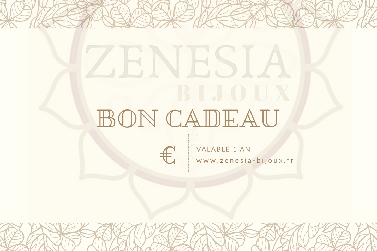 Carte Cadeau Zenesia Bijoux