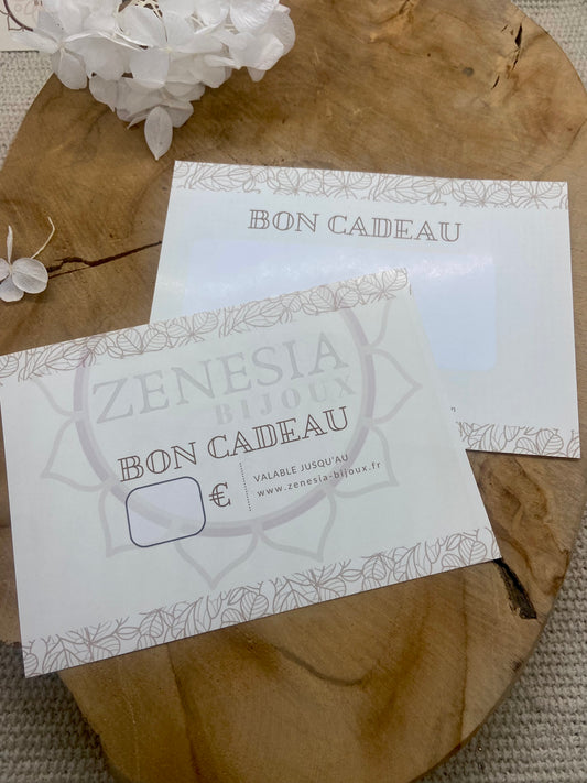 Carte Cadeau Zenesia Bijoux