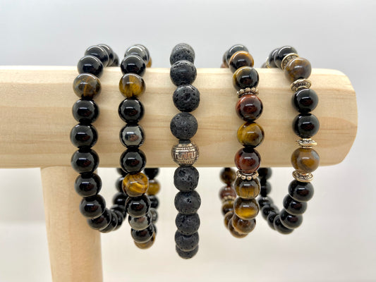 Collection de Bracelets en Pierre Hommes / Mixte / grandes tailles